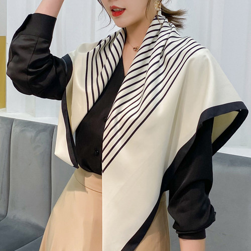 脖子防晒90x90cm正方形韩国丝巾