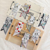 塔罗牌小丝巾女夏脖子薄款 饰绑包手提韩国领巾 百搭细窄长条丝带装