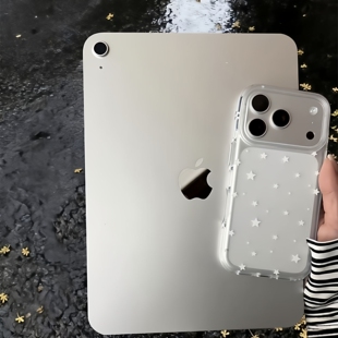 小小白星适用于iPhone17手机壳苹果16plus透明星星15promax保护壳14pro/13pro防摔简约12promax五角星保护套