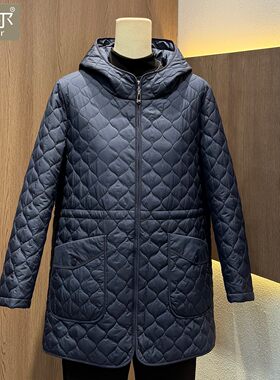 品牌2026冬季新款时尚连帽棉服女中老年妈妈装洋气显瘦棉衣棉袄