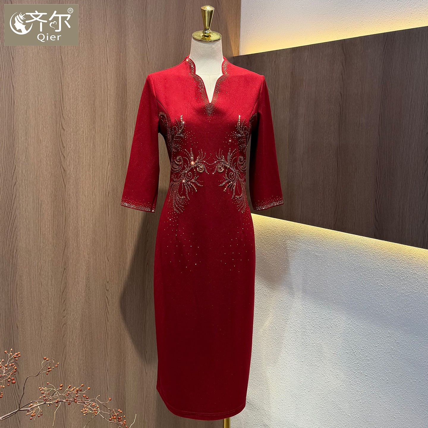 婚宴喜妈妈晚礼服新中式旗袍2026新款高端轻奢结婚婆婆装高贵年轻