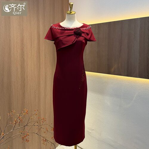 高贵洋气喜妈妈婚宴礼服高端年轻喜婆婆婚宴装2026新款轻奢高端感