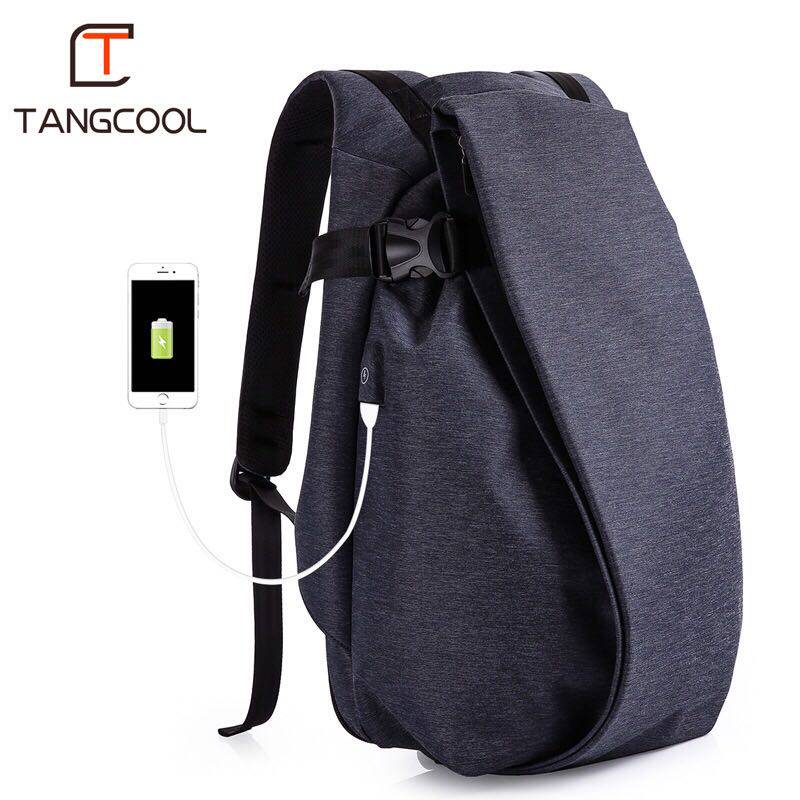 Tangcool唐酷时尚潮双肩包男韩版大学生个性休闲电脑背包男旅行包