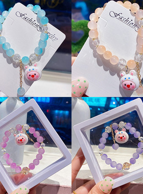 红色手串水晶饰品人造水晶