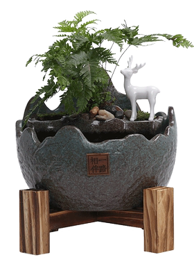 创意流水喷泉陶瓷家居客厅办公室