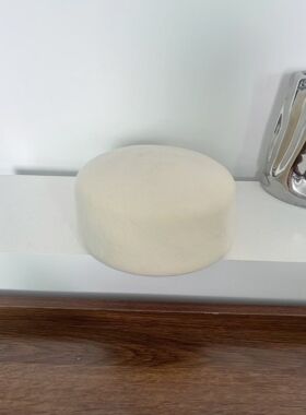 药盒帽子女秋冬羊毛呢小众平顶贝雷帽优雅百搭个性师太帽礼帽简约