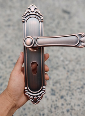 红色欧式门锁面板一副50系列