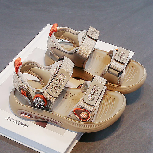 男童凉鞋2026夏季新款儿童防滑轻便沙滩鞋男孩露趾中大童运动凉拖