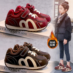 女童鞋子儿童棉鞋2026新款冬季网面春秋运动鞋软底德训鞋女孩板鞋