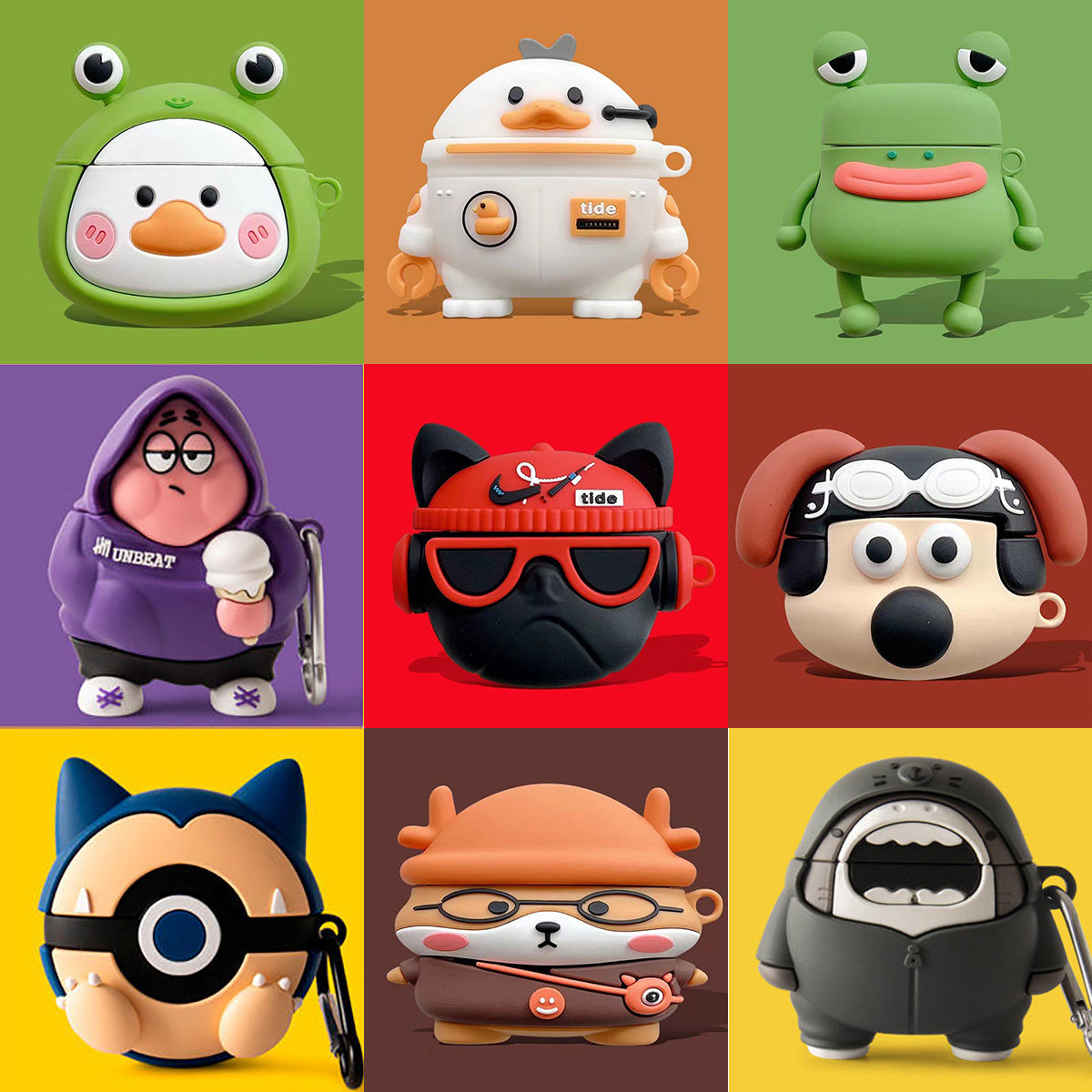 苹果airpods4保护套airpodspro耳机套airpods2二代无线蓝牙耳机新款Airpods男女通用Pro2防摔硅胶一体收纳盒