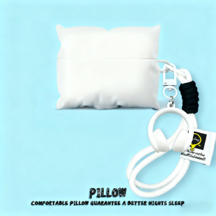 适用于Roseselsa Budsfreei5蓝牙耳机壳弱水时砂Earfree i5保护套软壳时沙i5保护壳卡通可爱防摔硅胶瞌睡枕头