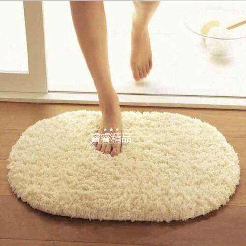 oval water absorption carpet bathroom floor mat foot pad地毯