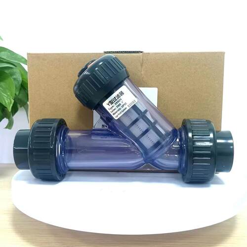 【高品质】塑料Y型过滤器  DN15/20/25/32/40UPVC 管道滤网过滤器
