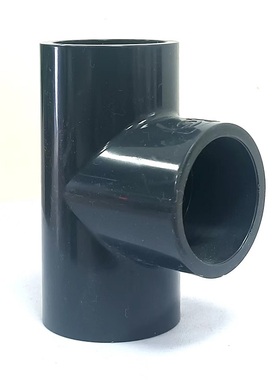 【优质】工程专用 内径DN15/20/25/32/40mmUPVC塑料三通接头 灰色