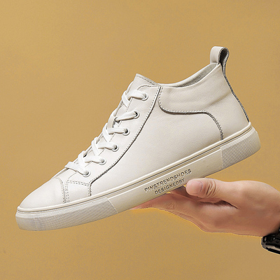 中帮韩版37码休闲皮鞋