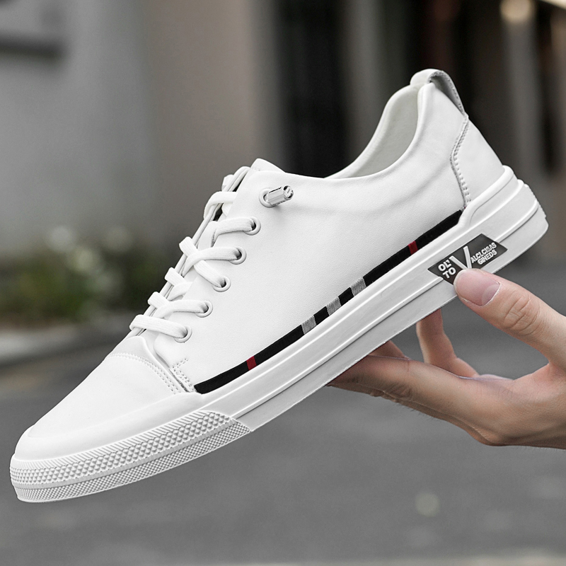 软牛皮小白鞋男真潮流百搭