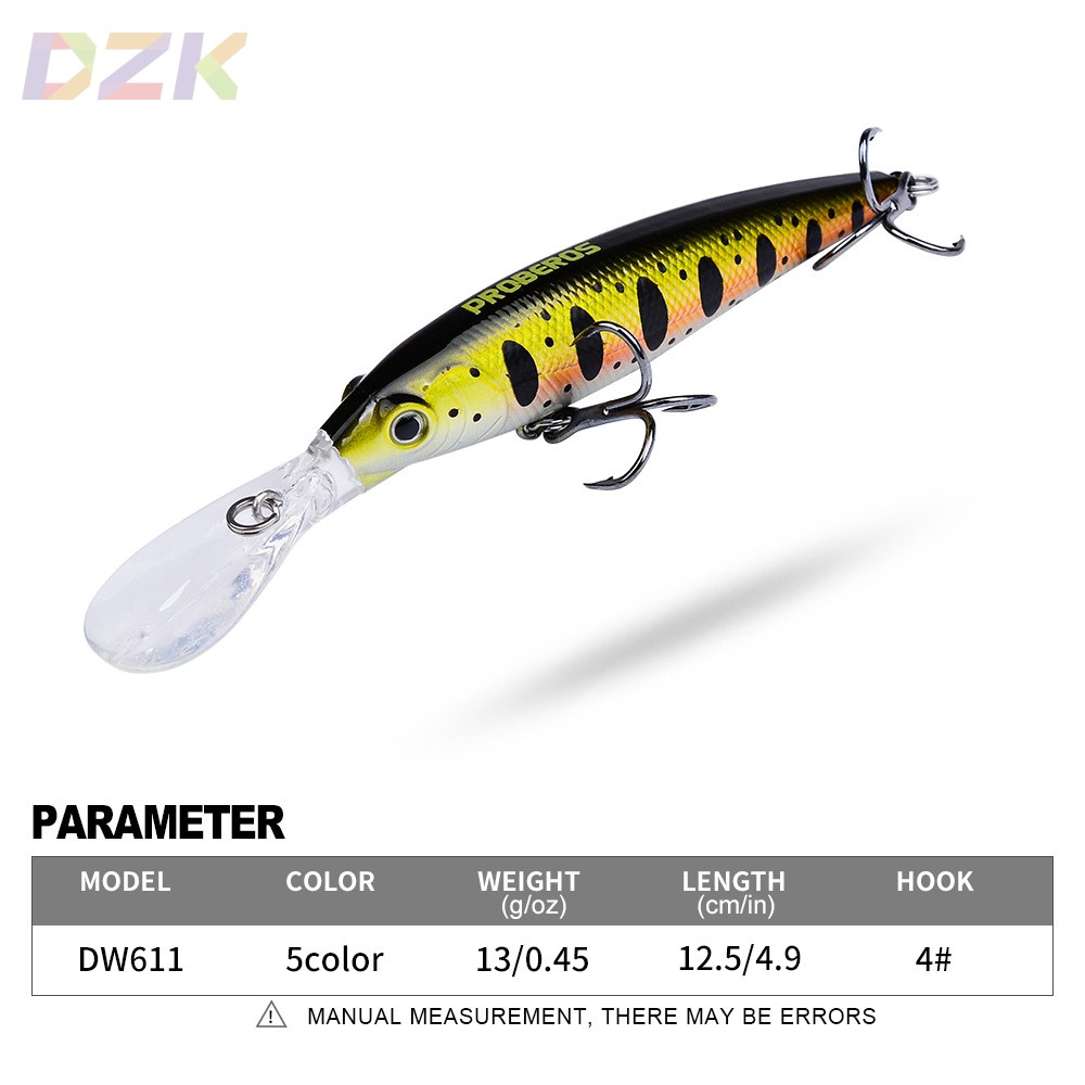 路亚饵塑料硬饵12.5cm 13g浮水米诺 仿生路亚假鱼饵渔具高端DW6b4