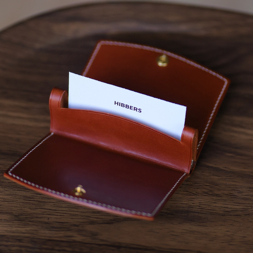 HIBBERS 手工马臀名片包Handmade Cordovan Leather Card Holder
