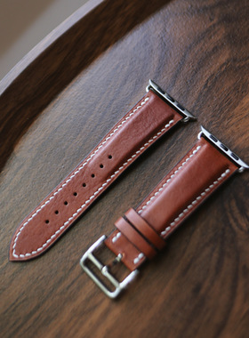 【真皮表带手工定制】HIBBERS适用于苹果Apple Watch及其他手表
