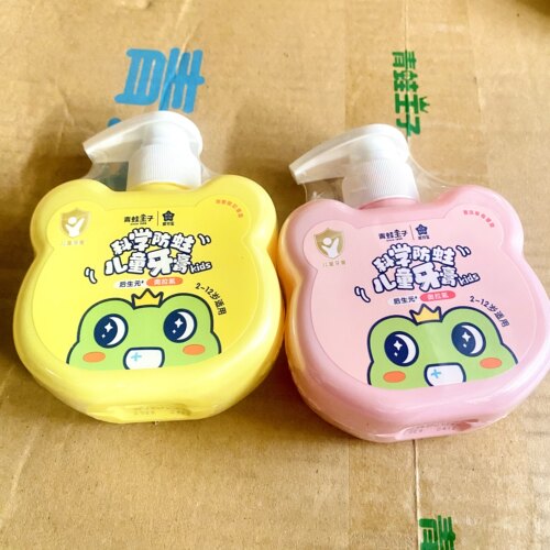 青蛙王子儿童益生菌牙膏160g超值防蛀含氟后生元奥拉氟2-12岁小孩