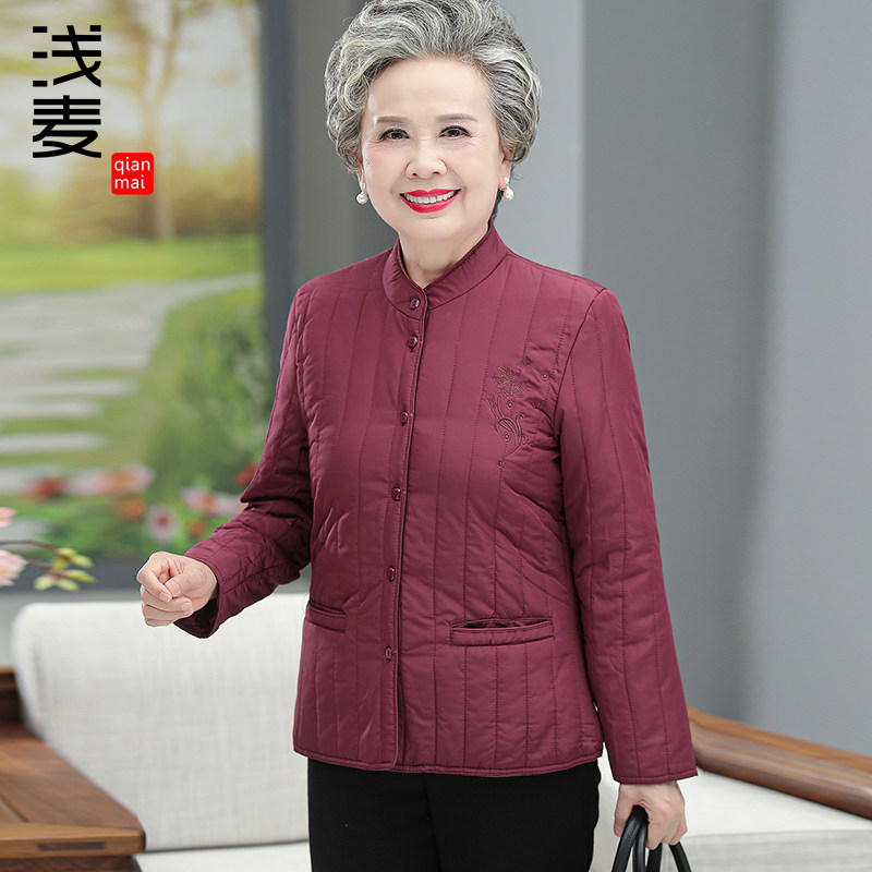 奶奶秋冬装小棉衣薄中老年人女装棉服妈妈内胆棉袄老太太老人衣服