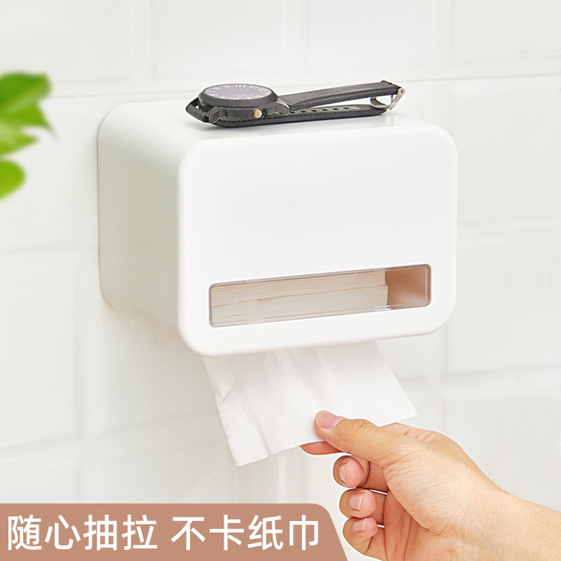 北欧卫生间纸巾盒防水创意卷筒纸图片