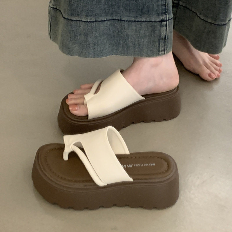 厚底增高套趾凉拖女夏款