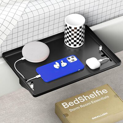 Bedside Shelf for Bed床边置物架夹床边手机置物托盘床头收纳架