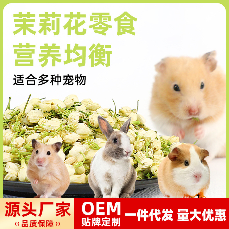 仓鼠金丝熊小宠可食用干花茉莉花金丝熊窝造景用品可食用干花