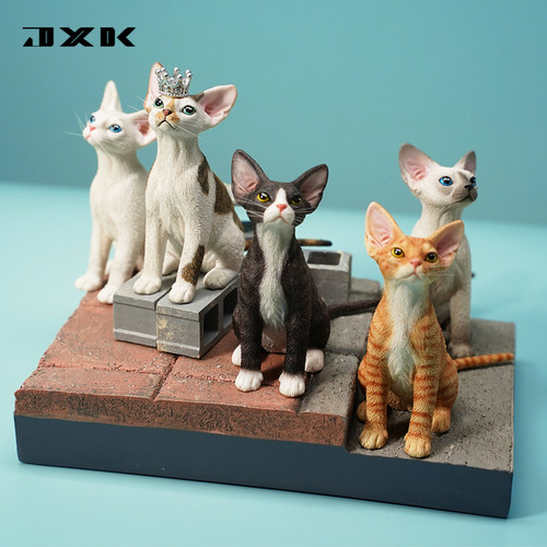 1/6德文毛猫手办模型摆件