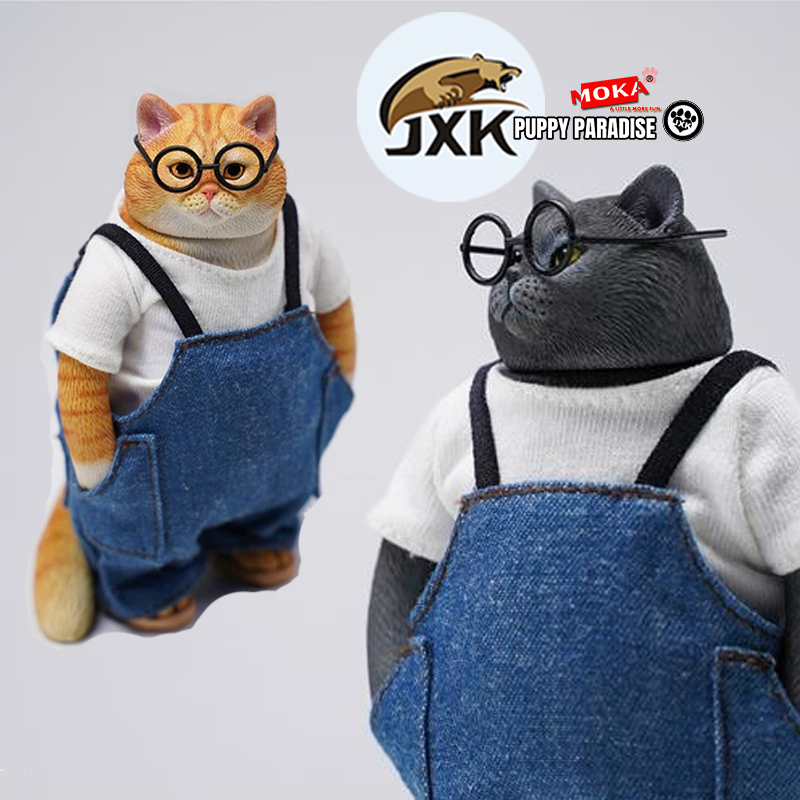 JXK正品1/6肥猫英国摆件治愈手办