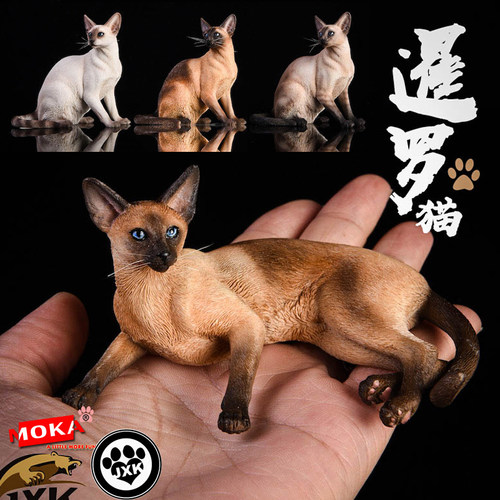 JXK模型暹罗猫车载保平安摆件