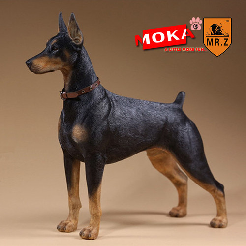 JXKMrz杜宾犬模型手办摆件