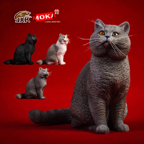 JXK16蓝猫英短手办车载摆件
