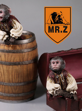 Mrz 正品  HT HOTTOYS DX15加勒比海盗5杰克船长猴子模型 手办