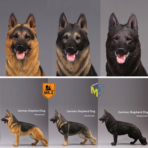 Mrz官方正品德国牧羊犬模型手办