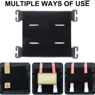 魔术贴底座士气章底座战术背心机能魔术贴底座Molle贴片板带附件