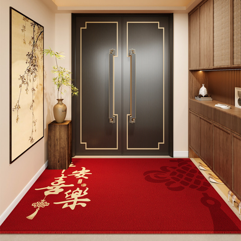 新款入户门地垫喜庆门垫高级入门地毯可裁剪门口红色脚垫乔迁家用,居家布艺,入户地垫,淘宝优惠券,粉丝福利购,淘宝优惠卷