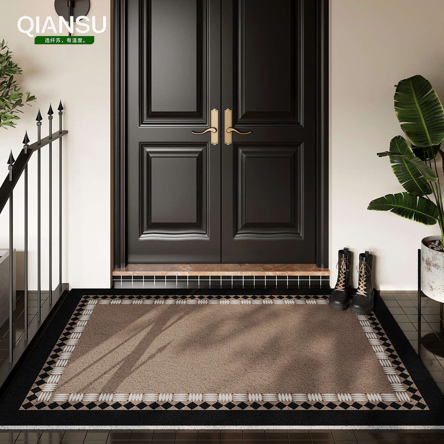 入户门地垫丝圈门外地毯免洗门垫新款门口可裁剪脚垫耐脏高级防滑,居家布艺,入户地垫,淘宝优惠券,粉丝福利购,淘宝优惠卷
