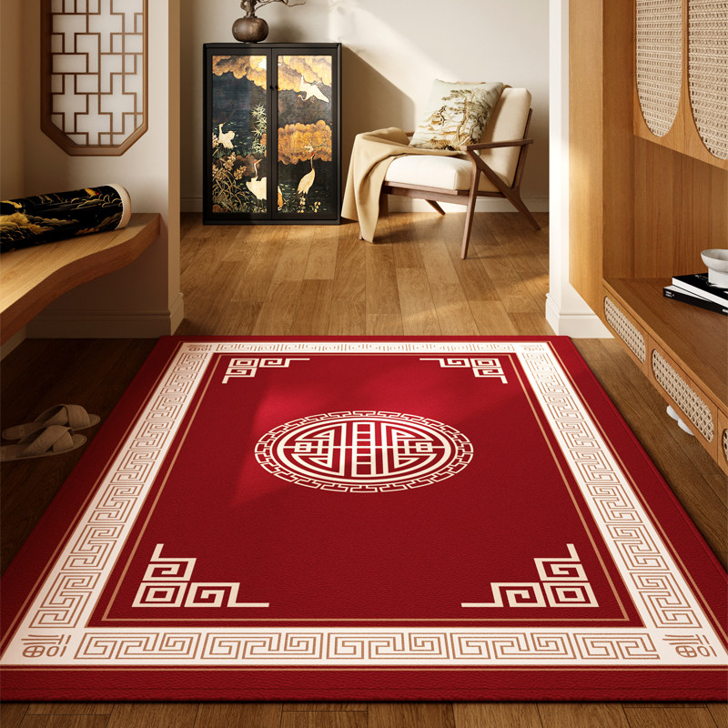 新款入户门地垫喜庆门垫高级入门门口地毯中式红色可裁剪脚垫乔迁,居家布艺,入户地垫,淘宝优惠券,粉丝福利购,淘宝优惠卷