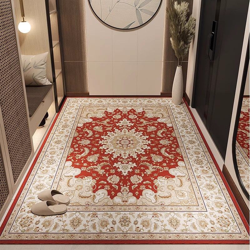 入户门地垫美式门垫复古高级进门地毯玄关红色脚垫门口2026新款,居家布艺,入户地垫,淘宝优惠券,粉丝福利购,淘宝优惠卷