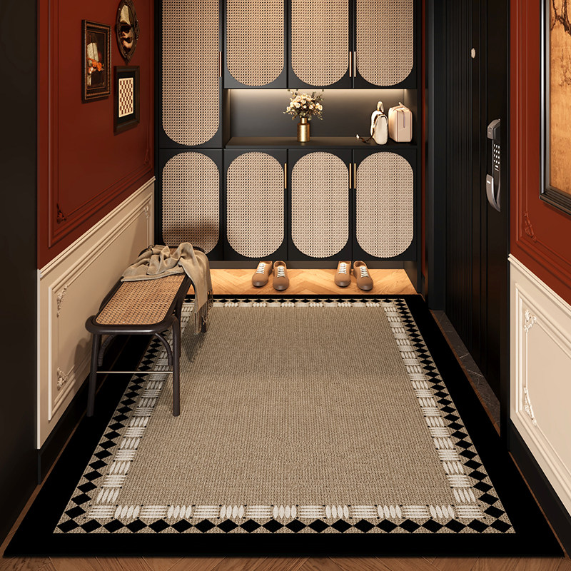 新款入户门地垫门垫高级门口入门地毯可裁剪中古家用脚垫复古免洗,居家布艺,入户地垫,淘宝优惠券,粉丝福利购,淘宝优惠卷