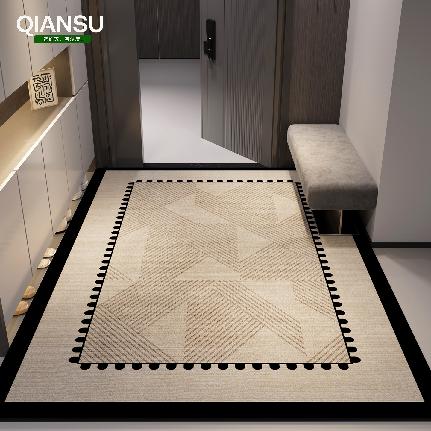 新款入户门地垫门垫门口入门地毯高级入门复古脚垫可裁剪免洗耐脏,居家布艺,入户地垫,淘宝优惠券,粉丝福利购,淘宝优惠卷