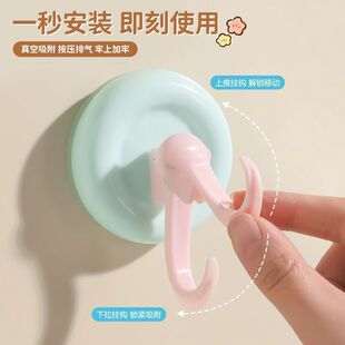 吸盘糖果挂钩壁挂无痕家用厨房毛巾挂卫生间发箍手链收纳挂钩可爱
