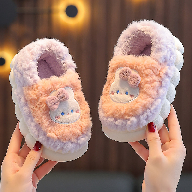 秋冬季卡通儿童棉拖鞋居家用可爱室内防滑小孩毛绒保暖鞋加厚包跟,童鞋/婴儿鞋/亲子鞋,儿童棉拖鞋,淘宝优惠券,粉丝福利购,淘宝优惠卷