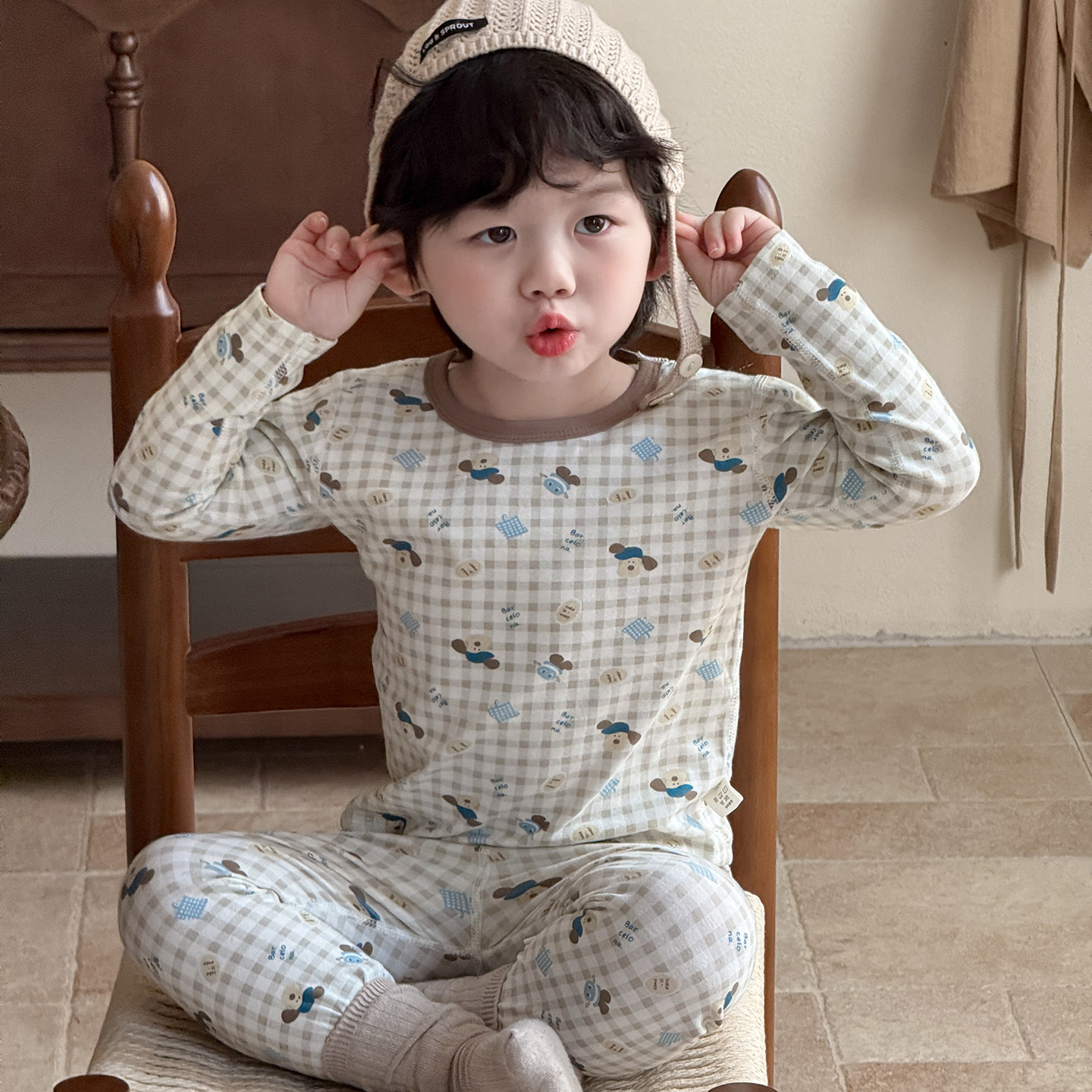 儿童秋季套装宝宝保暖内衣打底秋衣秋裤男女童睡衣纯莱卡棉家居服,童装/婴儿装/亲子装,内衣套装,淘宝优惠券,粉丝福利购,淘宝优惠卷