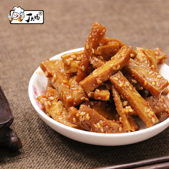 湖南直销平江特产丁大妈200g香辣柴火干办公零食休闲食品特惠小吃