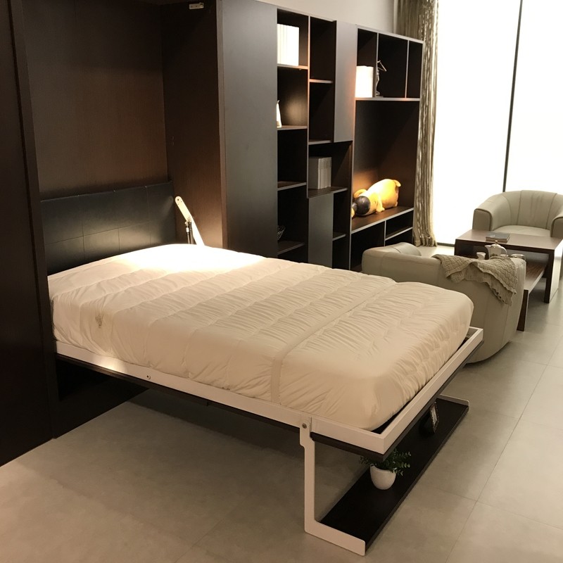 逸舍翻板床沙发多层实木板省空间