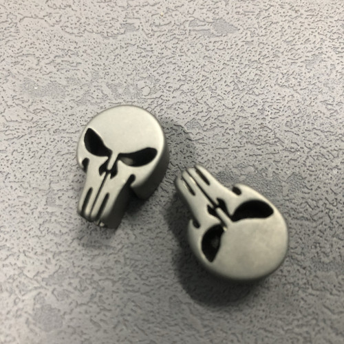 无极钛合金tc21数控骷髅头吊坠征服者吊坠刀坠装饰中微子吊坠