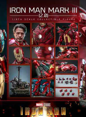 [现货]HOTTOYS hottoys HT 合金钢铁侠MK3 2.0 再版 普通版手办gk